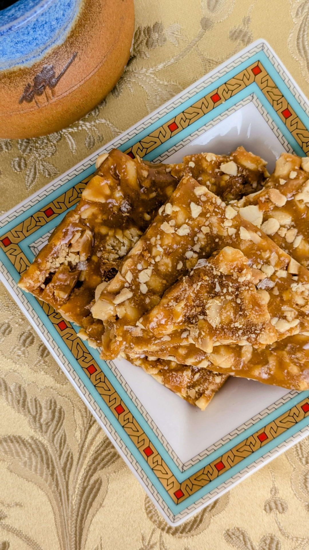 Bob's Brittle handmade nut brittle on a plate